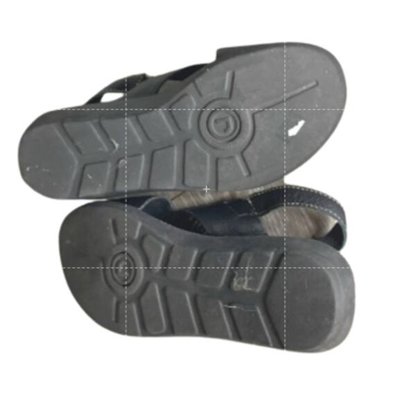 Rockport Ladies Crisscross Strappy Flat Comfort Sandals Leather Black Size 6 - Picture 8 of 8